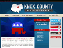 Tablet Screenshot of knoxcountyrepublicans.com